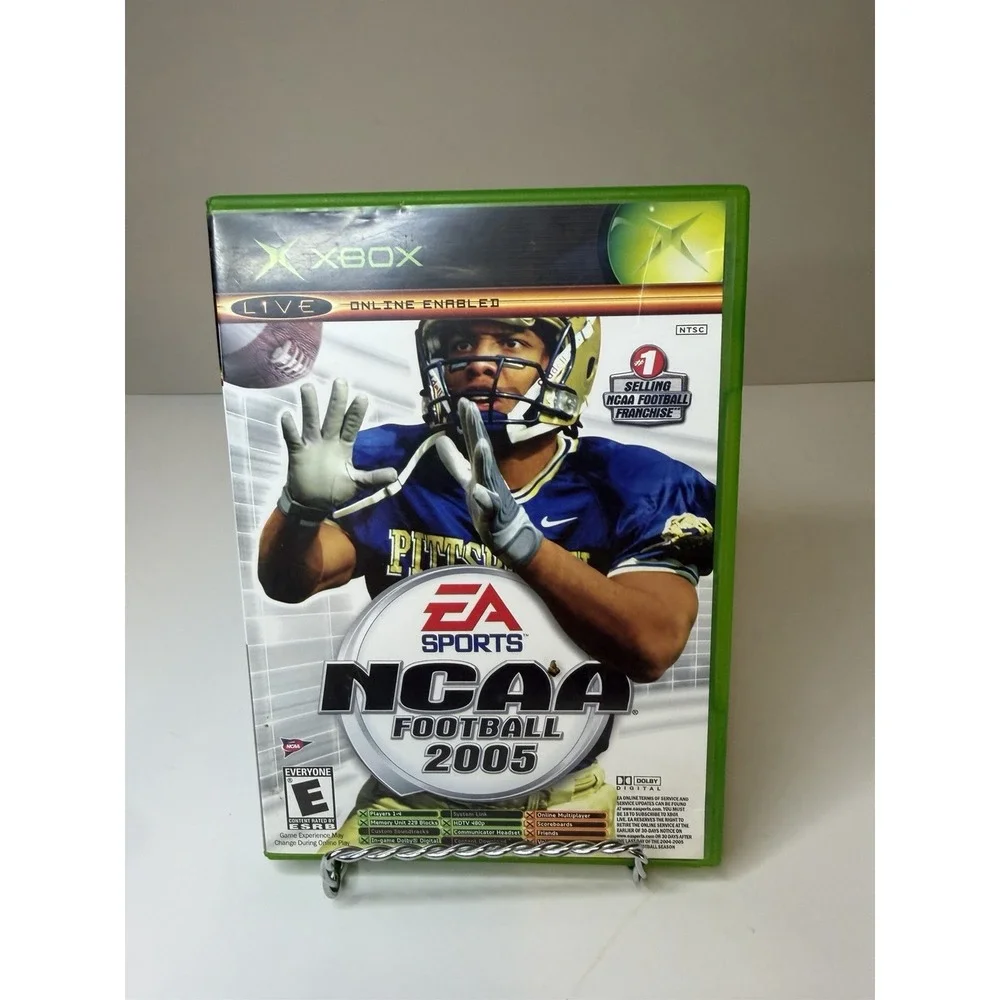 NCAA Football 2005 (Original OG XBOX, 2004) Complete w/ Manual CIB Black Label